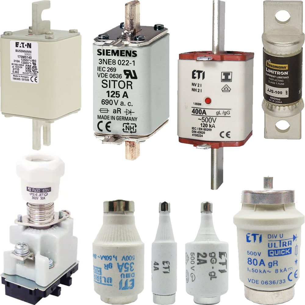 MB/12 端子台ヒューズクリップ 20mm ヒューズ 8個パック - マイナス