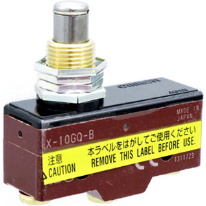 Công tắc hành trình OMRON X-10GQ-B Pin plunger; SPDT; 10A at 125VDC; 5N; 49.2mm; 24.2mm; 17.45mm
