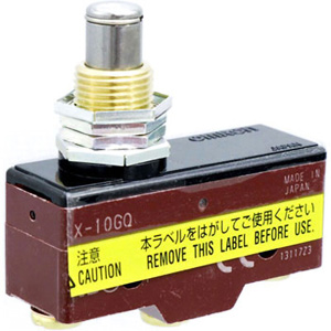 Công tắc hành trình OMRON X-10GQ Pin plunger; SPDT; 10A at 125VDC; 5N; 49.2mm; 24.2mm; 17.45mm