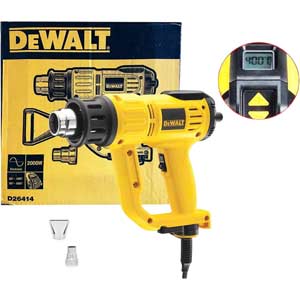 Súng thổi khí nóng 2000W màn hình LCD DEWALT D26414