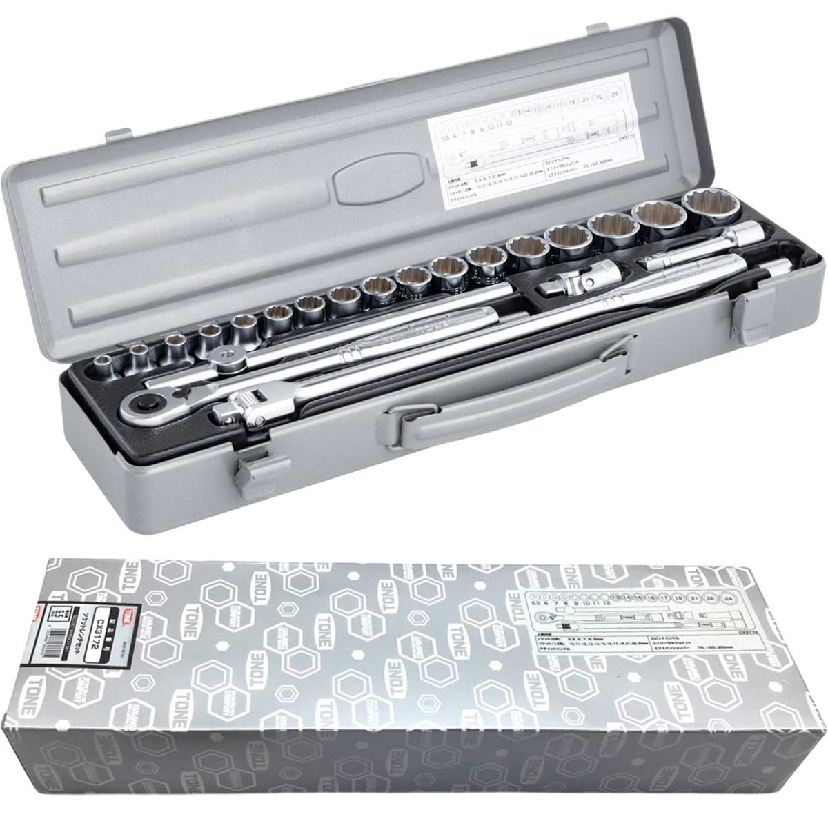 Bộ khẩu và tay vặn TONE CX3172