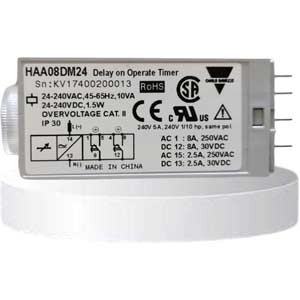 Rơ le thời gian (trễ trong vận hành) CARLO GAVAZZI HAA08DM24