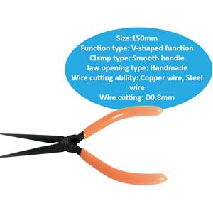 Kìm mũi nhọn dài FUJIYA MP7-150