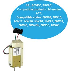 Cuộn bảo vệ áp cho ACB Masterpact (mở) SCHNEIDER 48492