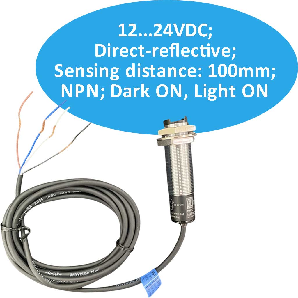 Cảm biến phản xạ khuếch tán 100mm - PB-R1P Hanyoung