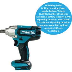 Máy khoan vặn vít dùng pin MAKITA DF030DWE