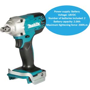 Máy siết bu lông chạy pin 18V Li-ion G MAKITA TW202D001