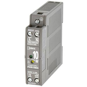Bộ chuyển đổi nguồn  IDEC PS5R-VB05 Nguồn cấp: 100...240VAC, 100...370VDC; Số đầu ra: 1; 5VDC; 2A; 10W; Lắp thanh ray DIN