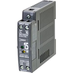 Bộ chuyển đổi nguồn  IDEC PS5R-VB12 Nguồn cấp: 100...240VAC, 100...370VDC; Số đầu ra: 1; 12VDC; 1.3A; 15W; Lắp thanh ray DIN
