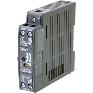 Bộ chuyển đổi nguồn  IDEC PS5R-VC12 Nguồn cấp: 100...240VAC, 100...370VDC; Số đầu ra: 1; 12VDC; 2.5A; 30W; Lắp thanh ray DIN