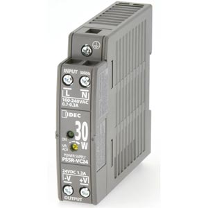 Bộ chuyển đổi nguồn  IDEC PS5R-VC24 Nguồn cấp: 100...240VAC, 100...370VDC; Số đầu ra: 1; 24VDC; 1.3A; 30W; Lắp thanh ray DIN