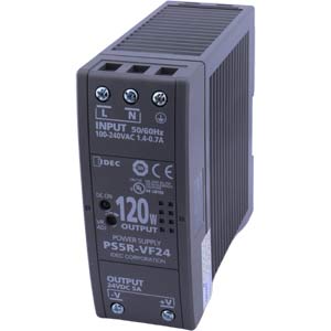 Bộ chuyển đổi nguồn  IDEC PS5R-VF24 Nguồn cấp: 100...240VAC, 100...370VDC; Số đầu ra: 1; 24VDC; 5A; 120W; Lắp thanh ray DIN
