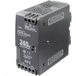 Bộ chuyển đổi nguồn  IDEC PS5R-VG24 Nguồn cấp: 100...240VAC, 100...370VDC; Số đầu ra: 1; 24VDC; 10A; 240W; Lắp thanh ray DIN