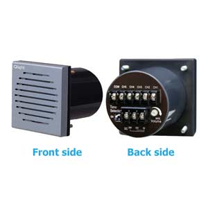 Còi báo hiệu lắp bảng tủ điện QLIGHT SPK-WA-24 24VDC; Chỉ cảnh báo âm thanh; 85dB; Số giai điệu: 5