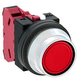 Nút nhấn giữ không đèn IDEC AON2F01R D30 1NC (Đỏ)