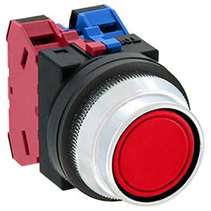 Nút nhấn giữ không đèn IDEC AON2F11R D30 1NO+1NC (Đỏ)