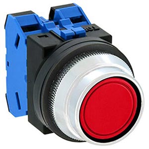 Nút nhấn nhả không đèn IDEC ABN2F20R D30 2NO (Đỏ)