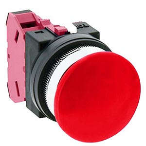 Nút nhấn nhả không đèn IDEC ABN301R D30 1NC (Đỏ)