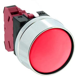 Nút nhấn nhả không đèn IDEC ABN3G01R D30 1NC (Đỏ)