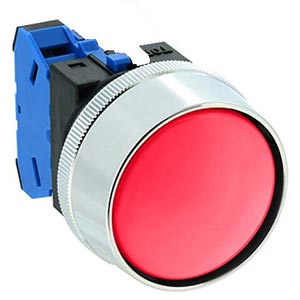 Nút nhấn nhả không đèn IDEC ABN3G10R D30 1NO (Đỏ)