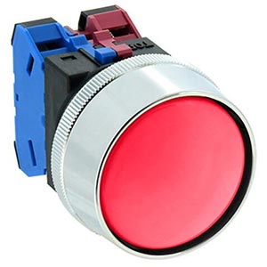 Nút nhấn nhả không đèn IDEC ABN3G11R D30 1NO+1NC (Đỏ)