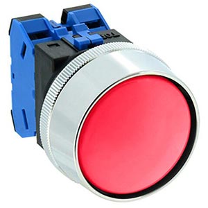 Nút nhấn nhả không đèn IDEC ABN3G20R D30 2NO (Đỏ)