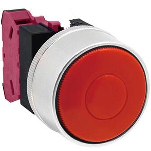 Nút nhấn nhả không đèn IDEC ABGW401R D22 1NC (Đỏ)