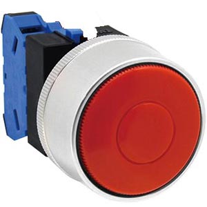 Nút nhấn nhả không đèn IDEC ABGW410R D22 1NO (Đỏ)