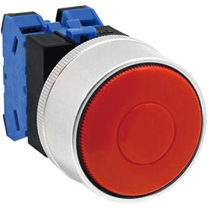 Nút nhấn nhả không đèn IDEC ABGW420R-MAU D22 2NO (Đỏ)
