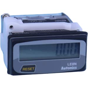 Bộ đếm thời gian AUTONICS LE8N-BF 48x24mm, 0-999999.9h, nguồn pin