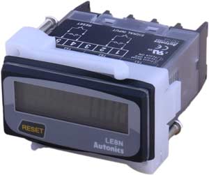 Bộ đếm thời gian AUTONICS LE8N-BN 48x24mm, 0-999999.9h, nguồn pin