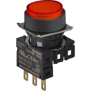 Nút nhấn nhả không đèn AUTONICS S16PR-E1RC D16 1NO+1NC (Đỏ)