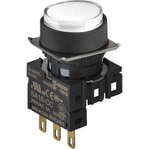 Nút nhấn giữ không đèn AUTONICS S16PR-E2WC D16 1NO+1NC (Trắng)