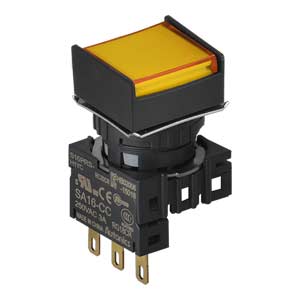 Nút nhấn giữ không đèn AUTONICS S16PRS-H2YC D16 1NO+1NC (Vàng)