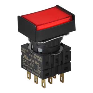 Nút nhấn giữ không đèn AUTONICS S16PRT-H2R3C D16 3NO+3NC (Đỏ)
