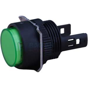 Nút nhấn nhả có đèn OMRON A165L-TGM-24D-2S 24VAC/DC D16 2NO+2NC (Xanh)