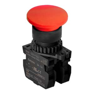 Nút nhấn nhả không đèn AUTONICS S2BR-P1R2AM D22/25 2NO (Đỏ)