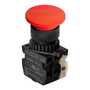 Nút nhấn nhả không đèn AUTONICS S2BR-P1R2ABM D22/25 2NO+1NC (Đỏ)