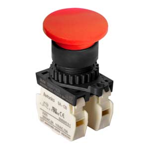 Nút nhấn nhả không đèn AUTONICS S2BR-P1R2BM D22/25 2NC (Đỏ)