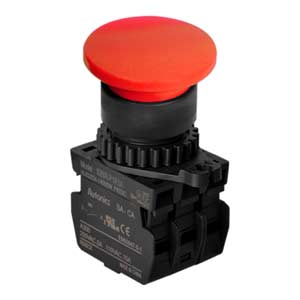 Nút nhấn nhả không đèn AUTONICS S2BR-P1R3A D22/25 3NO (Đỏ)