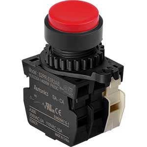 Nút nhấn nhả không đèn AUTONICS S2PR-E1R2ABM D22 2NO+1NC (Đỏ)