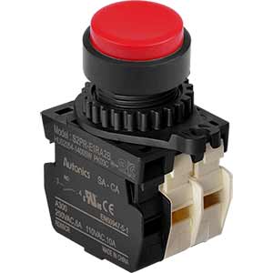 Nút nhấn nhả không đèn AUTONICS S2PR-E1RA2B D22 1NO+2NC (Đỏ)