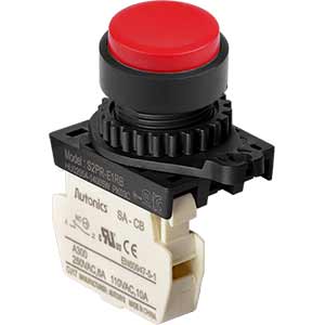 Nút nhấn nhả không đèn AUTONICS S2PR-E1RB D22 1NC (Đỏ)