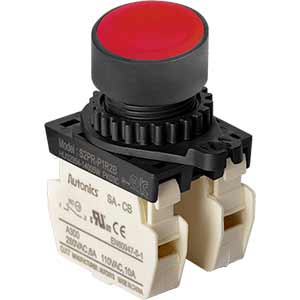 Nút nhấn nhả không đèn AUTONICS S2PR-P1R2B D22 2NC (Đỏ)