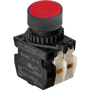 Nút nhấn nhả không đèn AUTONICS S2PR-P1RA2BM D22 1NO+2NC (Đỏ)