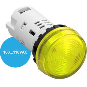 Đèn cảnh báo LED YW1P-1UQHY IDEC, 100-110VAC, D22