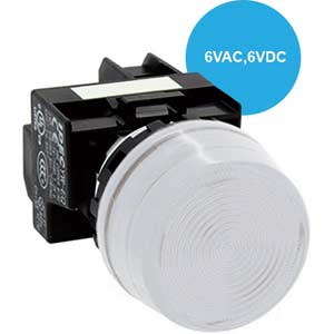 Đèn báo phi 22 IDEC YW1P-2TEQ2PW 6VAC, 6VDC; D22; Đèn led; Trắng tinh khiết