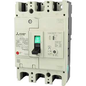 Aptomat khối chống giật 3 pha (ELCB) MITSUBISHI NV250-CV 3P 200A 25kA 1.2.500mA .
