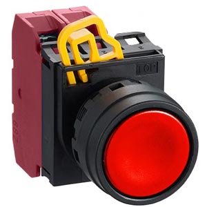Nút nhấn giữ không đèn IDEC YW1B-A1E02R D22 2NC (Đỏ)