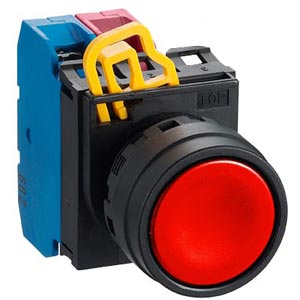 Nút nhấn nhả không đèn IDEC YW1B-M1E11R D22 1NO+1NC (Đỏ)